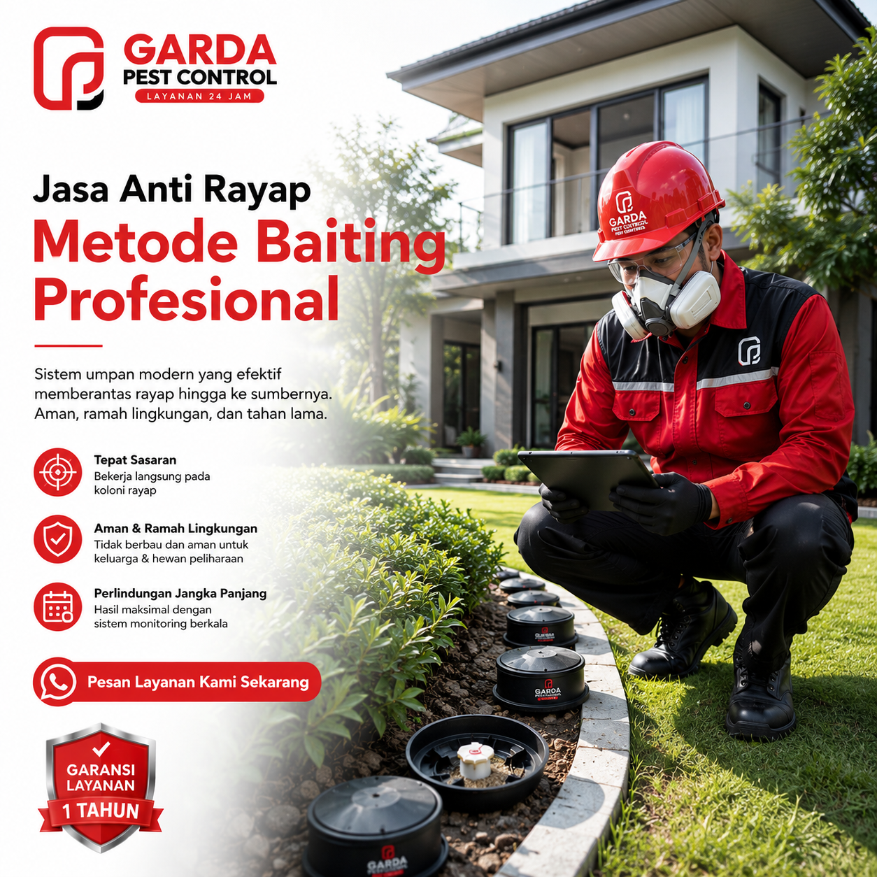 Layanan Jasa Anti Rayap Metode Baiting di Purwokerto untuk Perlindungan Rumah