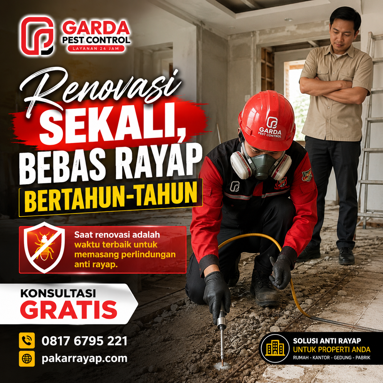 Biaya Pembasmian Rayap Solo