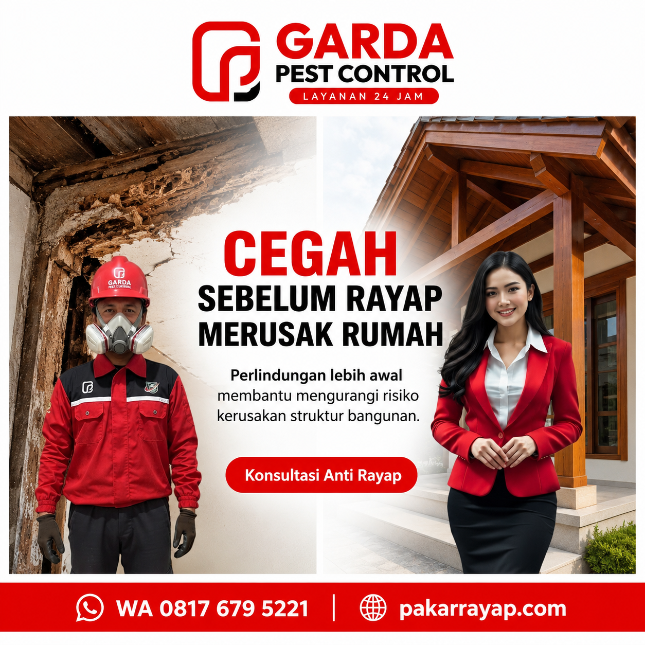 Jasa Fumigasi Rayap Pasca Kontruksi Bangunan Purwokerto