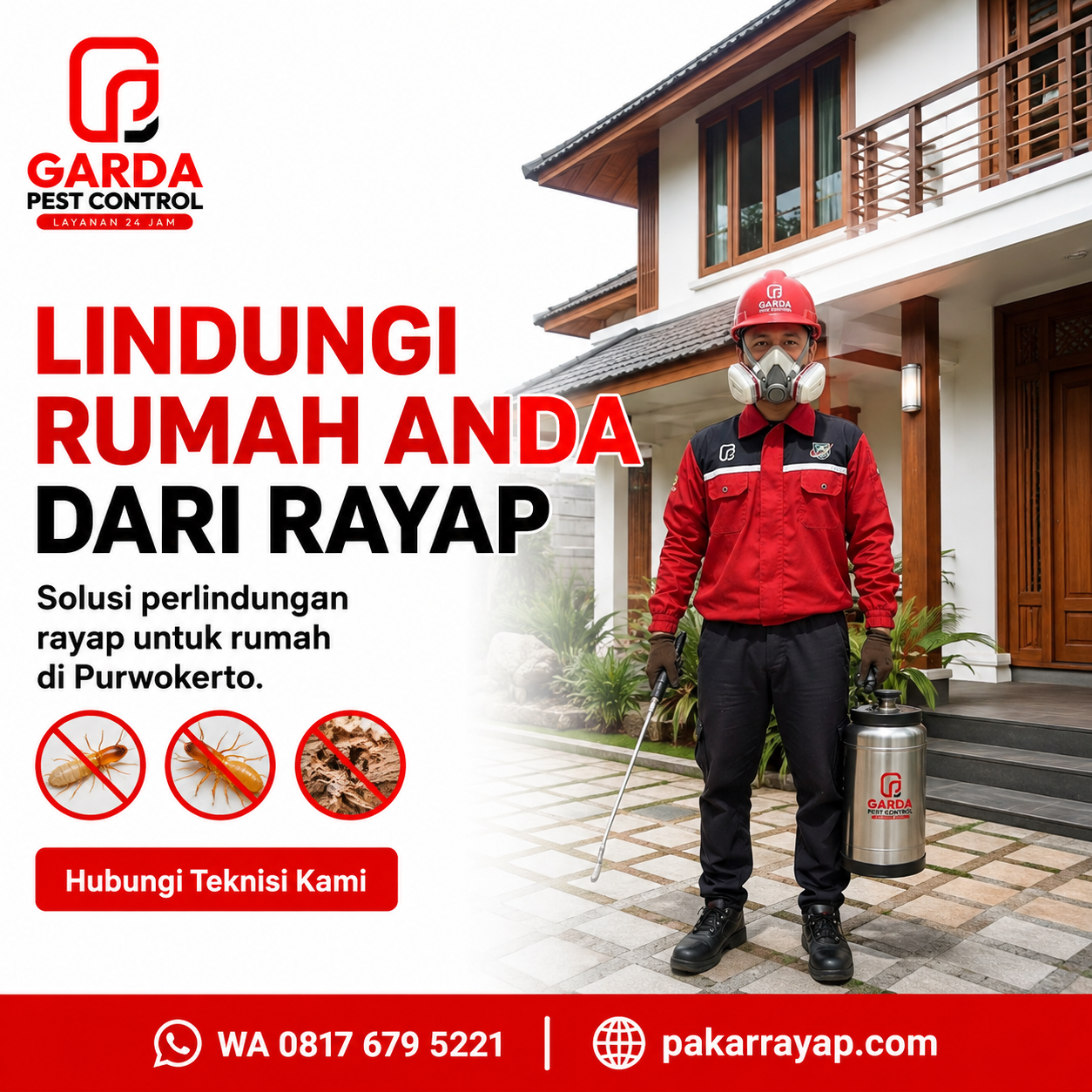 Jasa Anti Rayap Purwokerto Bergaransi