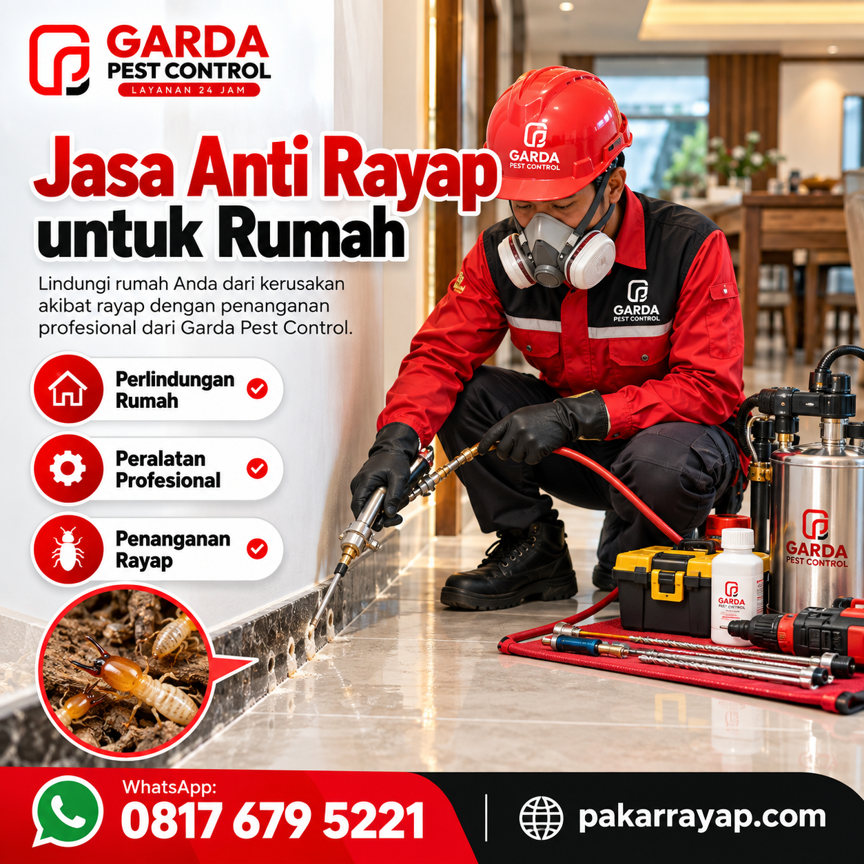 Jasa Anti Rayap di Banyuwangi Ditangani Teknisi Bersertifikat
